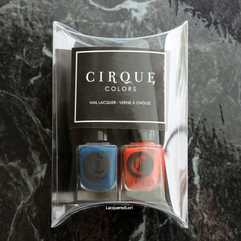 Selvedge is a dreamy one coat deep blue creme and Tangerine Dream is a holo tangerine orange.