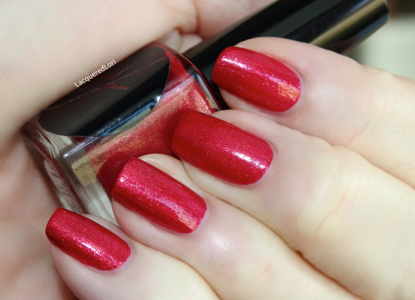 Love is...Understanding is a A sassy red shimmer you'll love! 2 coats was all this took!