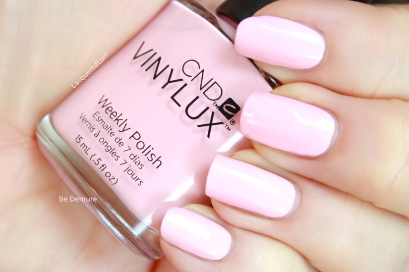 Be Demure is a perfect glossy creme bubblegum pink. So love this one! 2 coater.